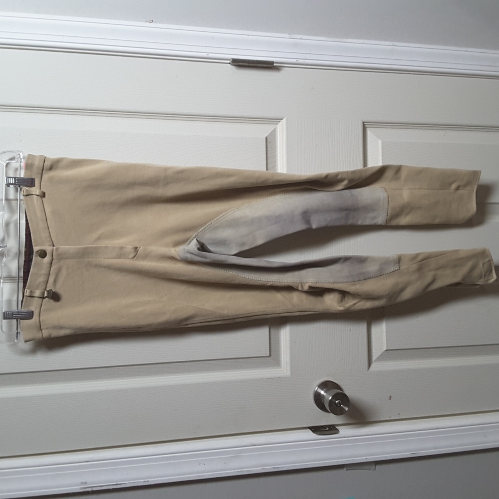 On Course cotton natural full seat breeches